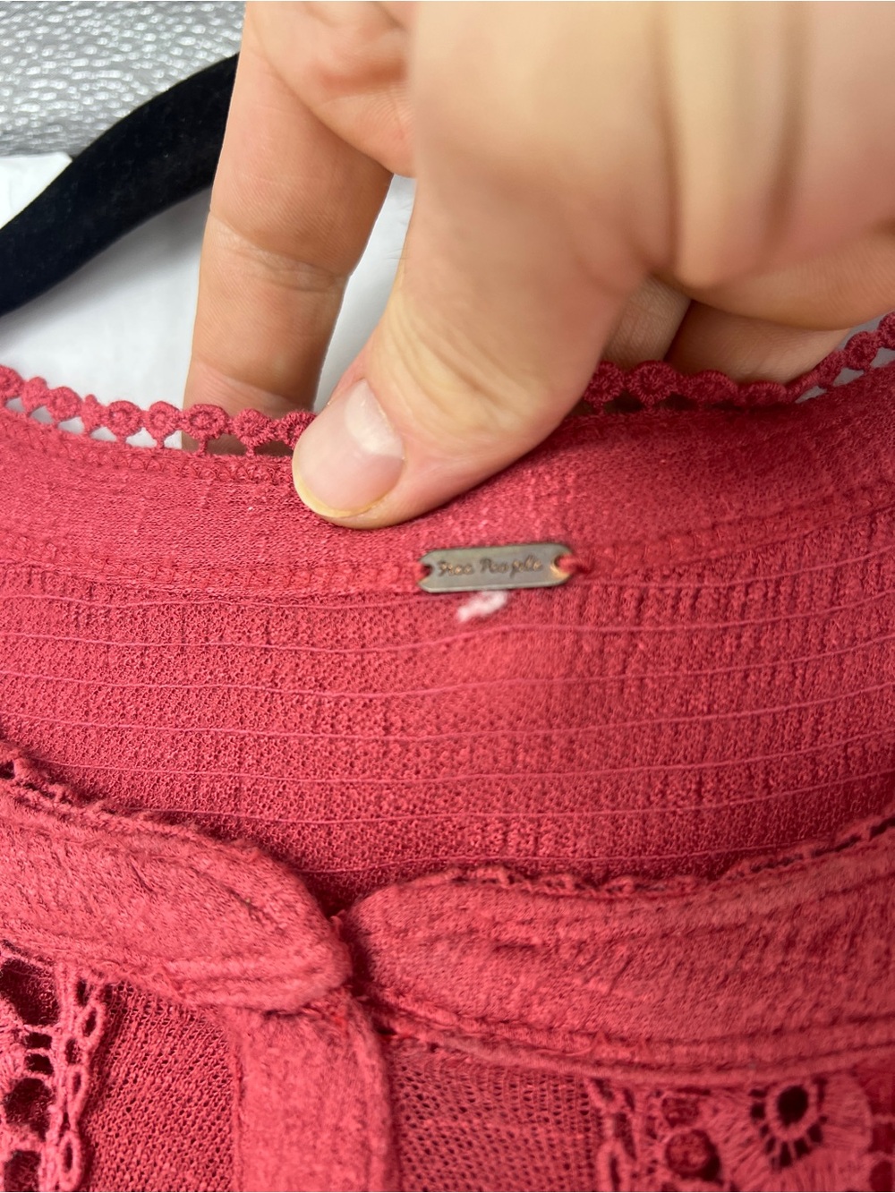Free People Floral Embroidered Tunic in Rust - Picture 5 of 8